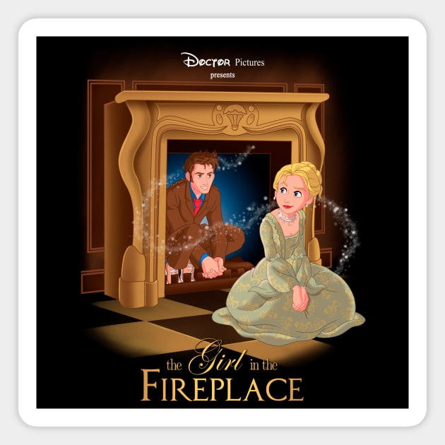 The Girl In The Fireplace Magnet by saqman